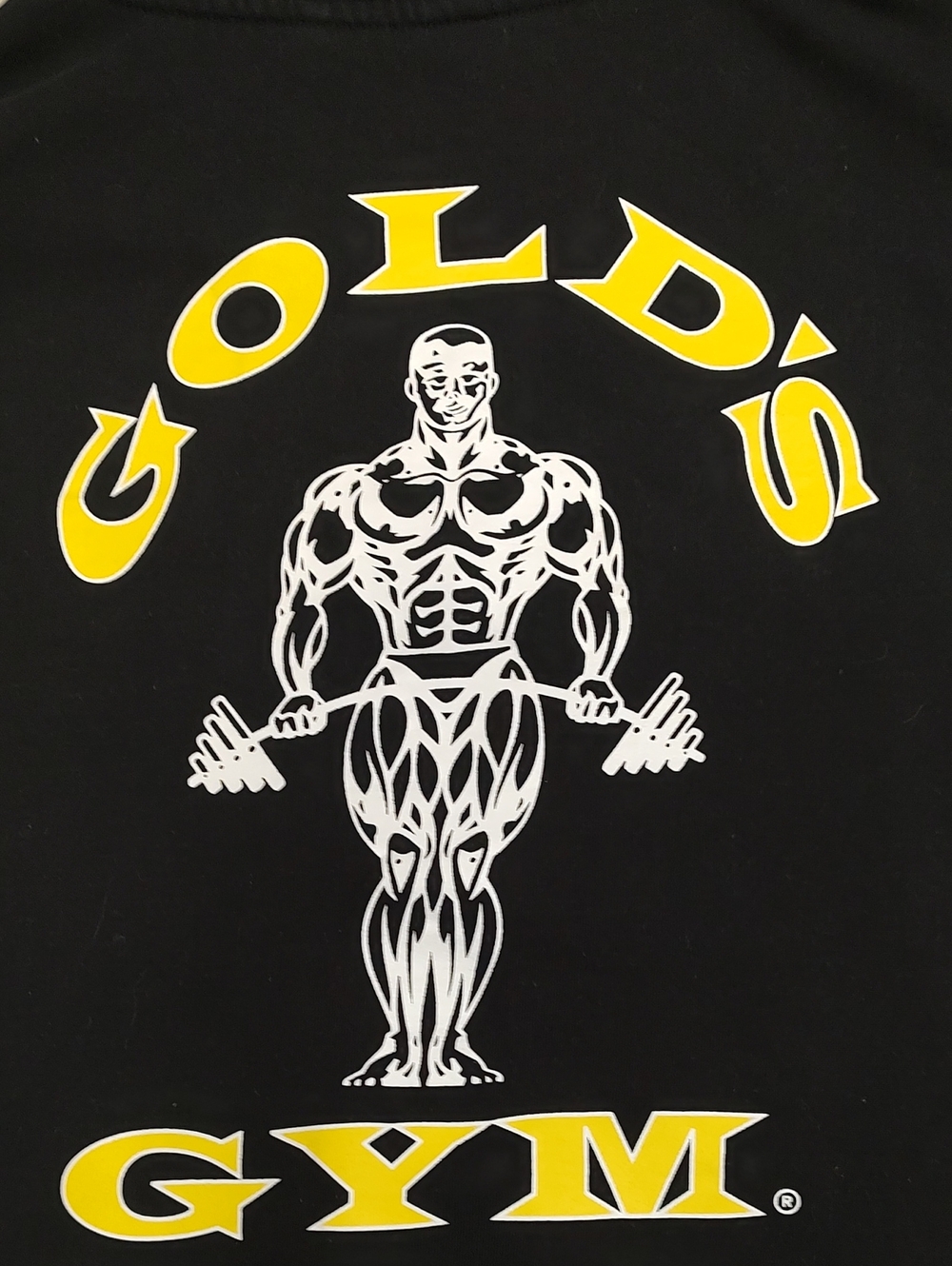 GOLDS GYM Muscle Joe Full-Zip Black Hoodie Men's Size Large Excellent Condition
